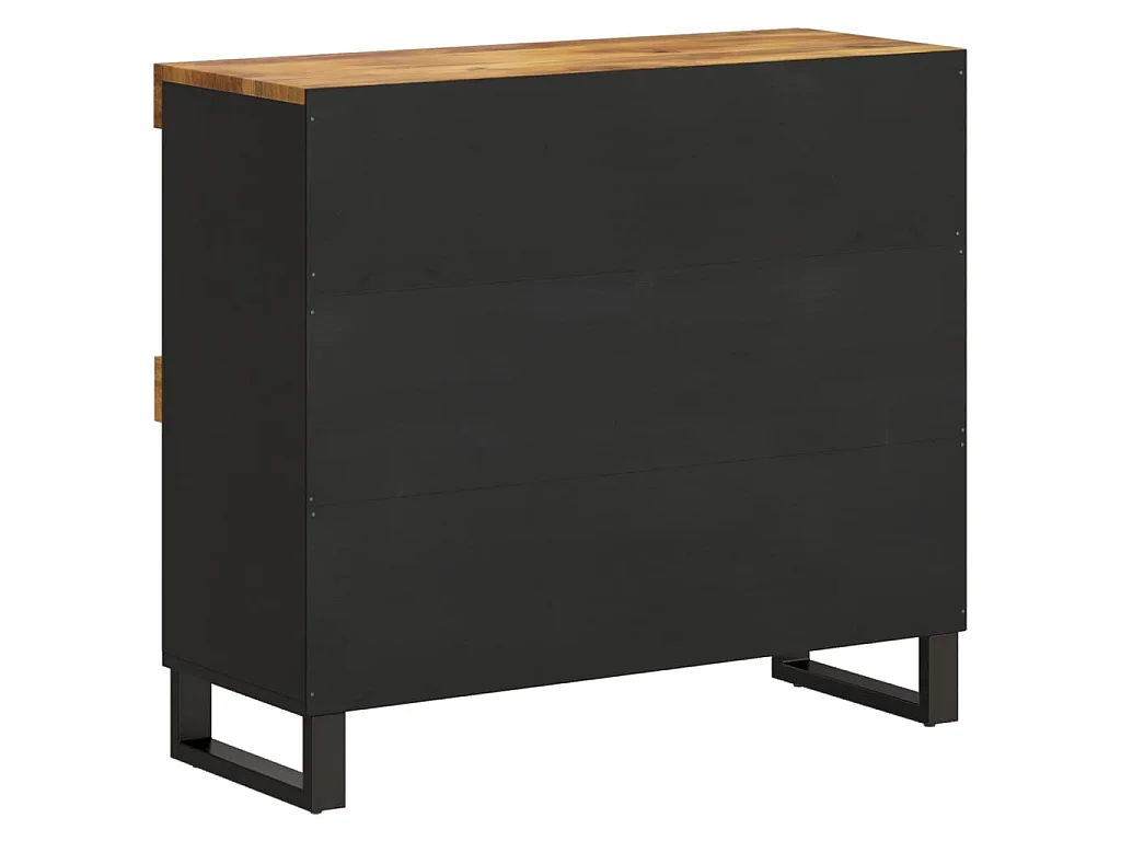 Armario auxiliar de madera maciza de mango 85x33x75 cm ES619686