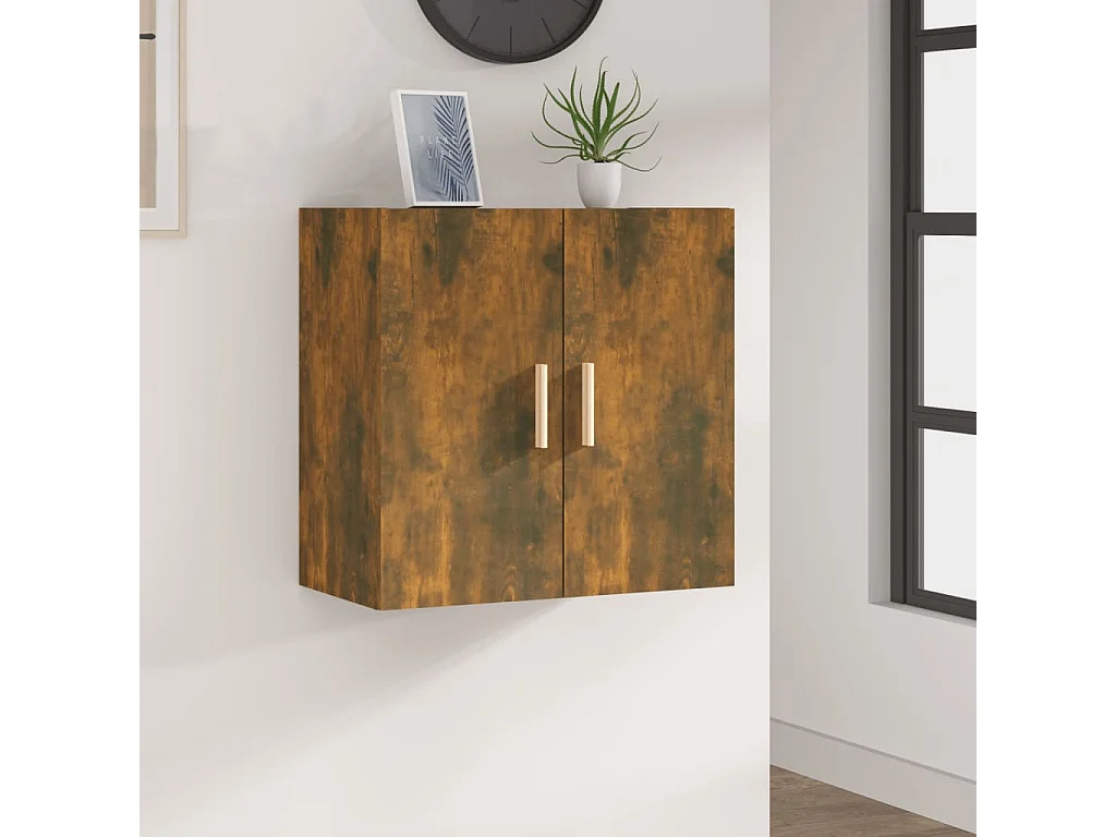 Armoire murale Chêne fumé 60x30x60 cm Bois d'ingénierie OLA2032
