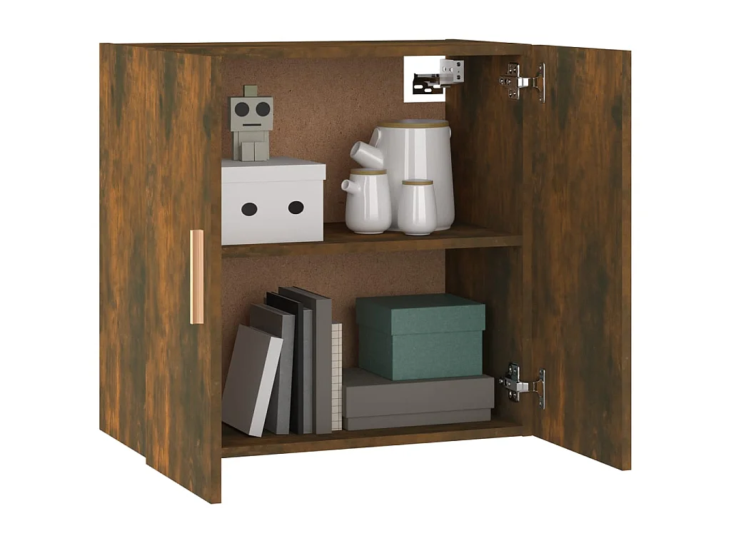 Armoire murale Chêne fumé 60x30x60 cm Bois d'ingénierie OLA2032