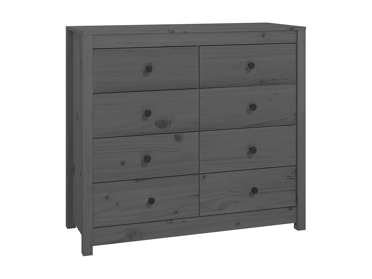 Armário de apoio 100x40x90 cm pinho maciço cinza PT529338