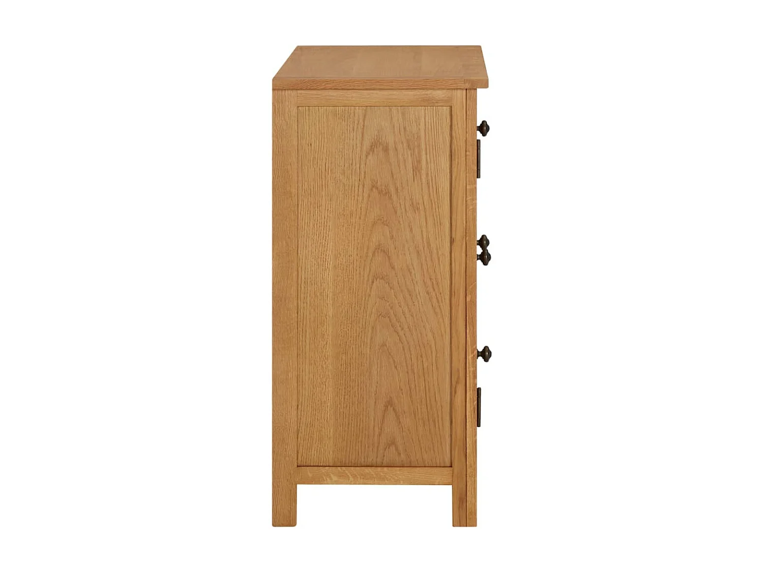 Armoire 70x35x75 cm Bois de chêne massif QWE33692