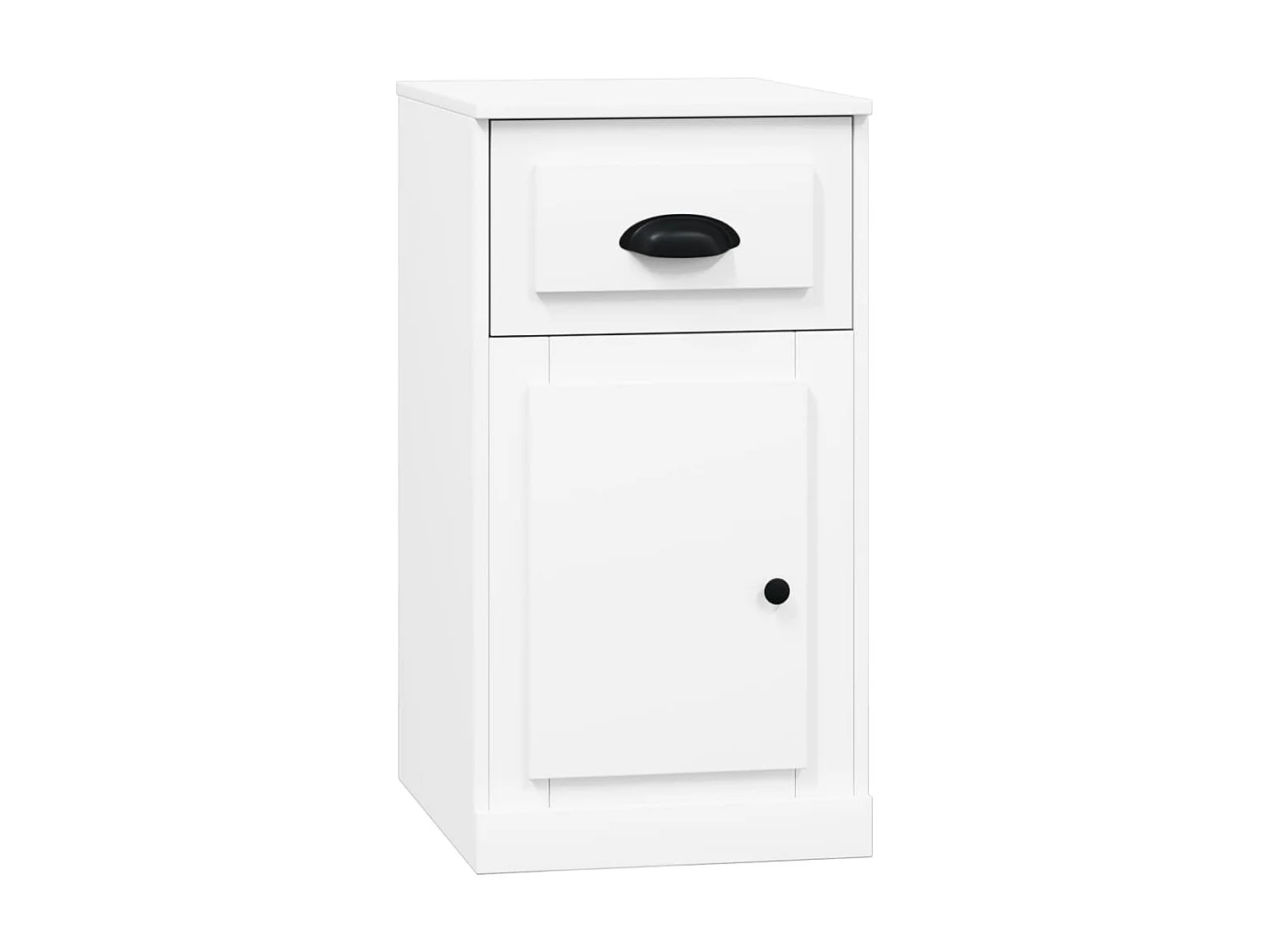 Armoire latérale avec tiroir blanc 40x50x75cm bois d'ingénierie SBC8910