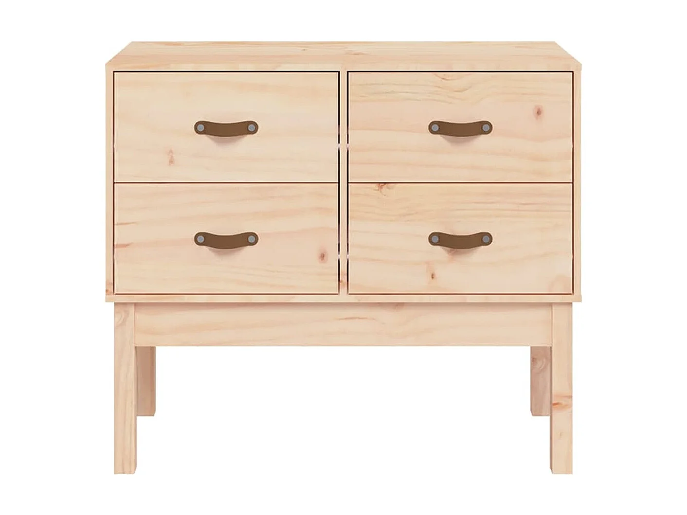 Mueble consola de madera maciza de pino 90x40x78 cm ES379927