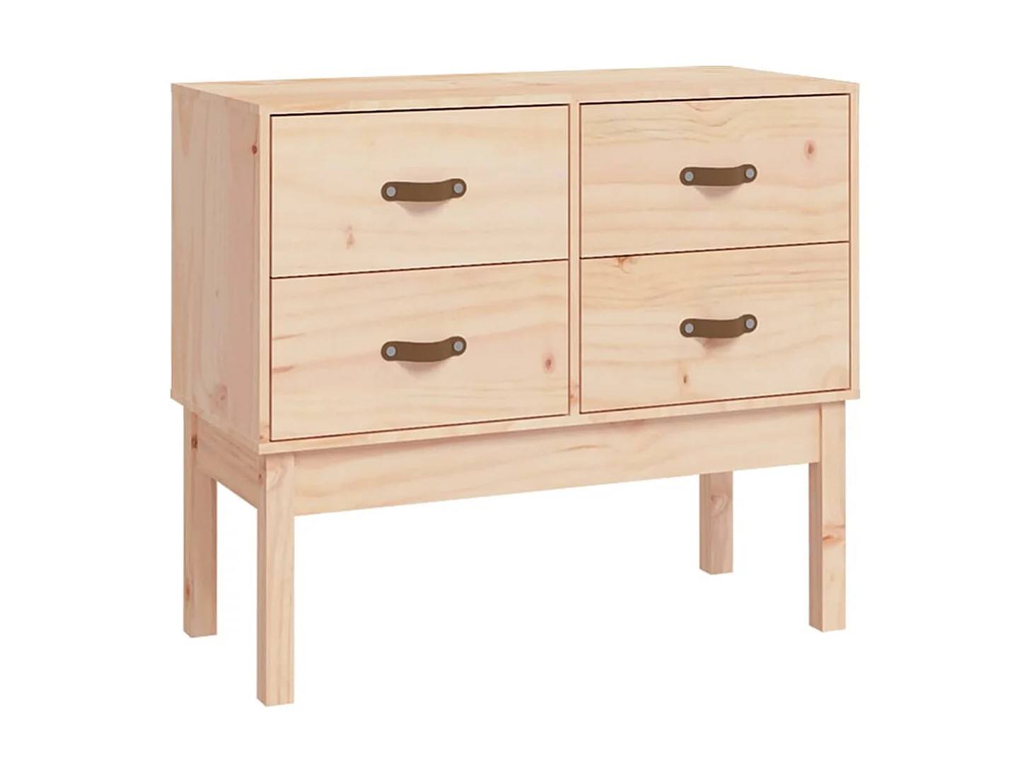 Mueble consola de madera maciza de pino 90x40x78 cm ES379927