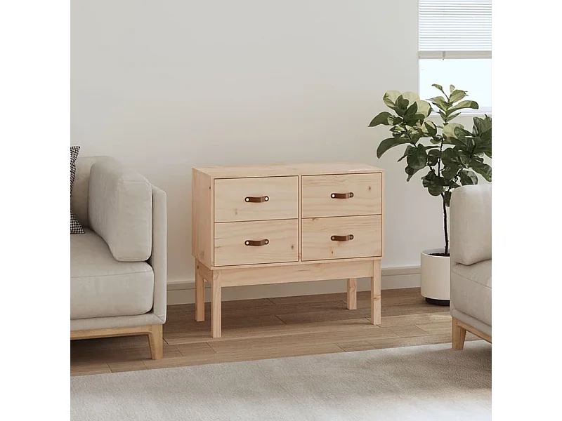 Armoire console 90x40x78 cm Bois de pin solide QWE37194