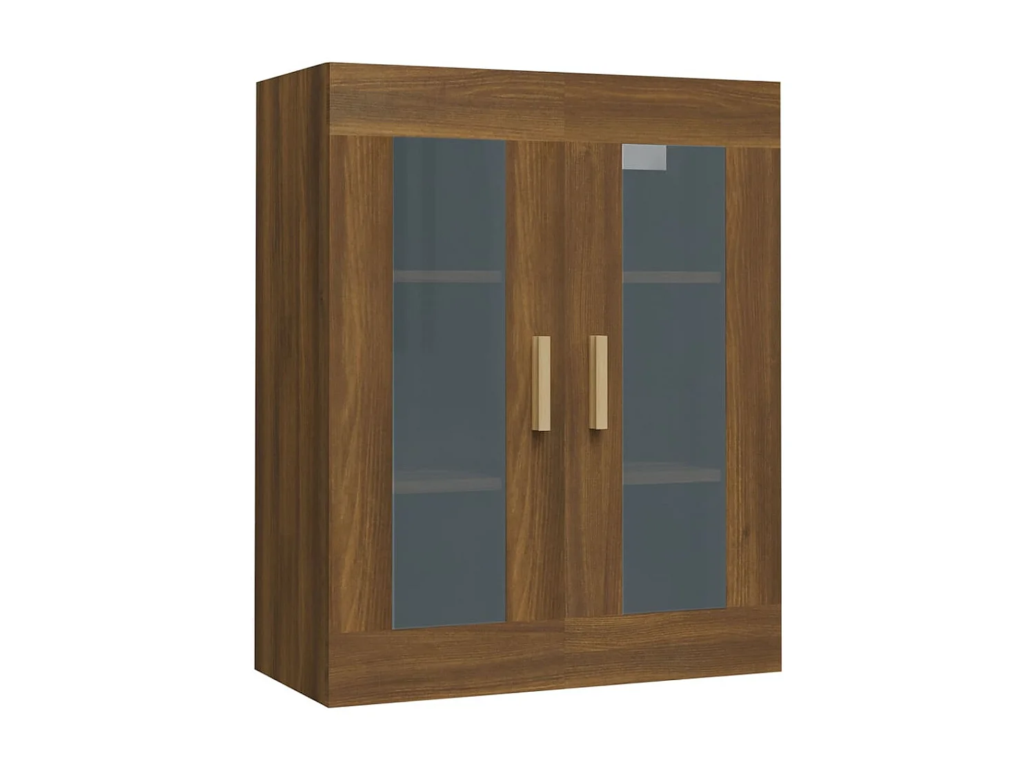 Armoire murale suspendue Chêne marron 69,5x34x90 cm QWE61934