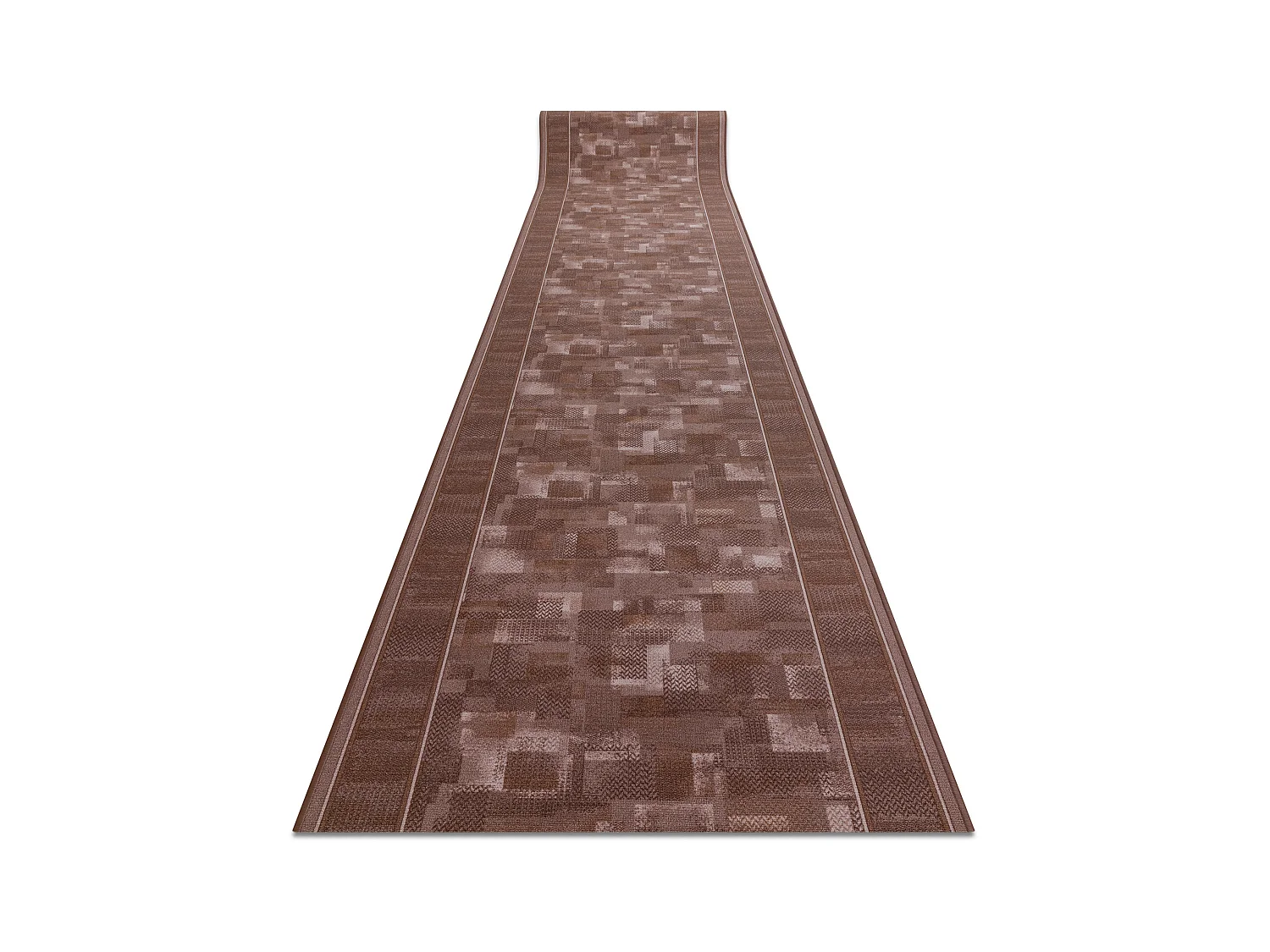 Gegummeerde bestrating TRIBE bruin 80x150 cm