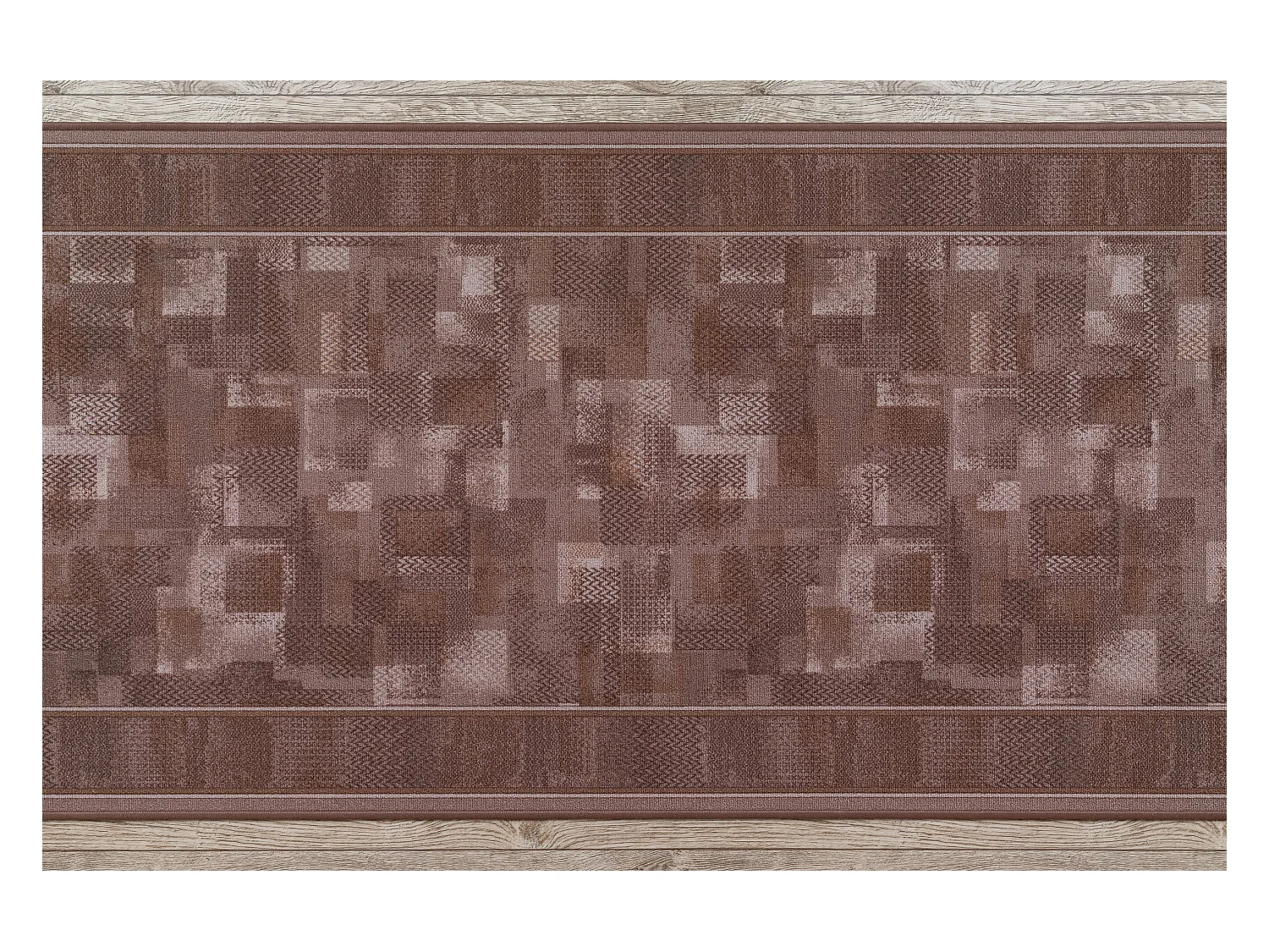 Gegummeerde bestrating TRIBE bruin 80x450 cm