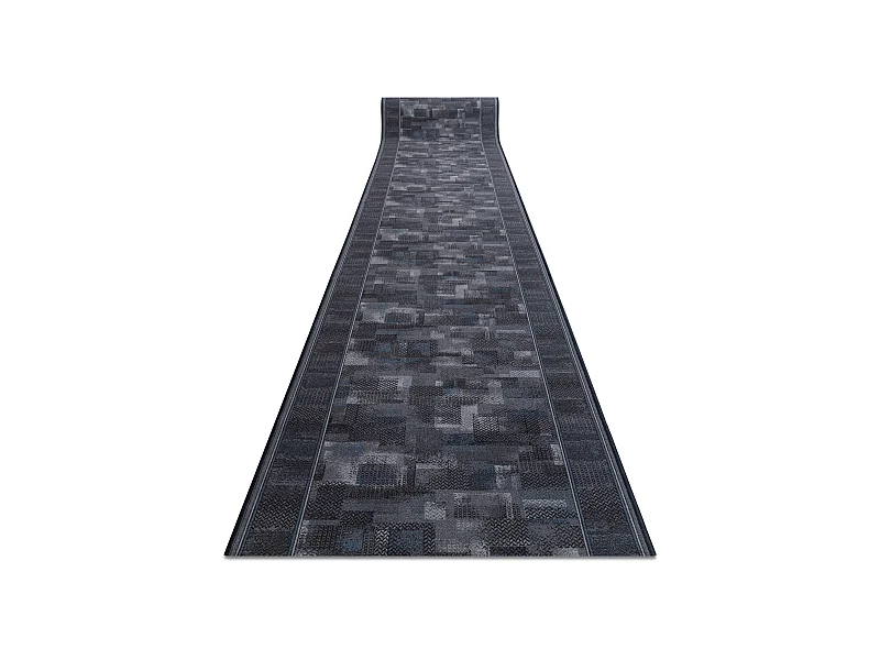 TAPIS DE COULOIR ANTIDÉRAPANT TRIBE anthracite 80x540 cm