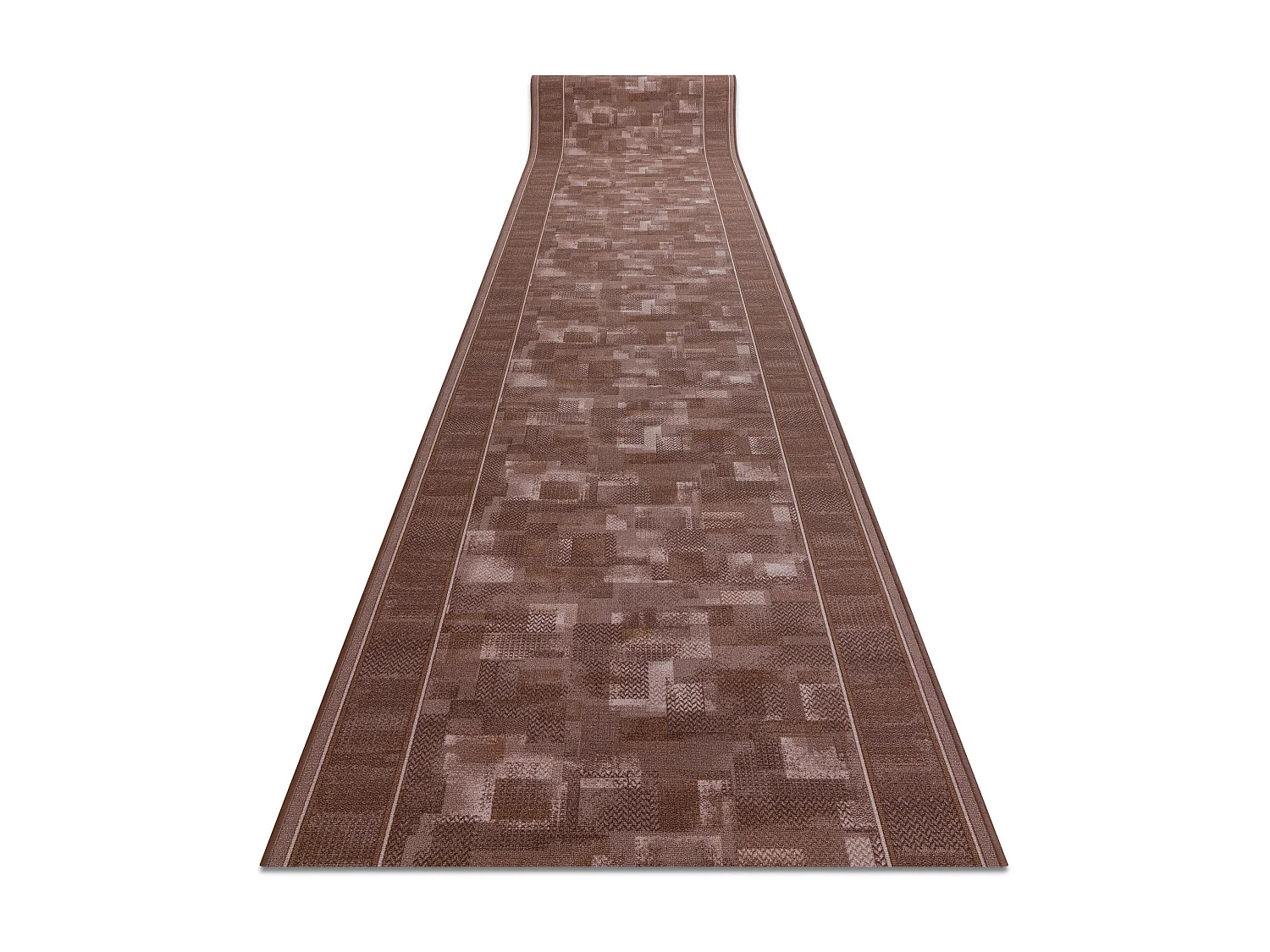 Gegummeerde bestrating TRIBE bruin 67x130 cm