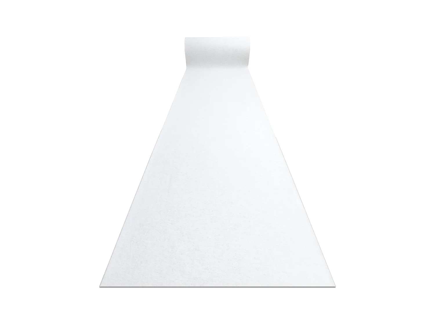 TAPIS DE COULOIR ANTIDÉRAPANT RUMBA 1950 Mariage couleur unique blanc 120x180 cm