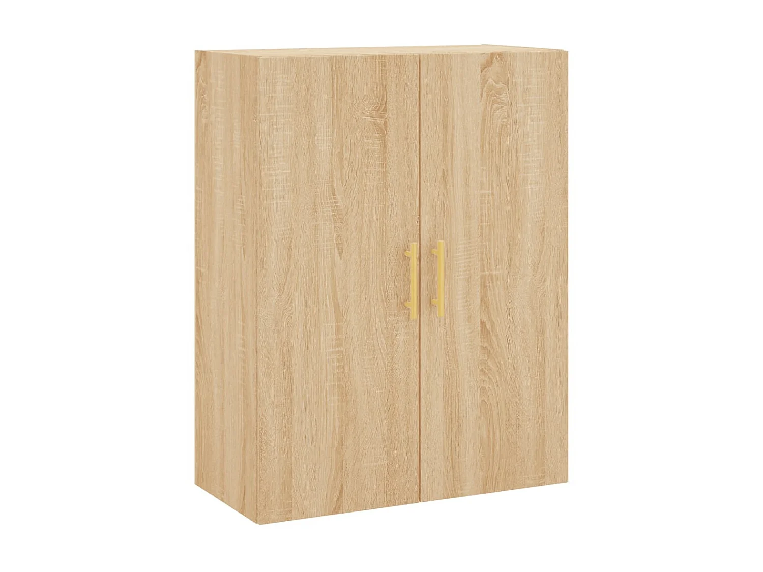 2 pcs Armoires murales chêne so69,5x34x90 cm OIU37304