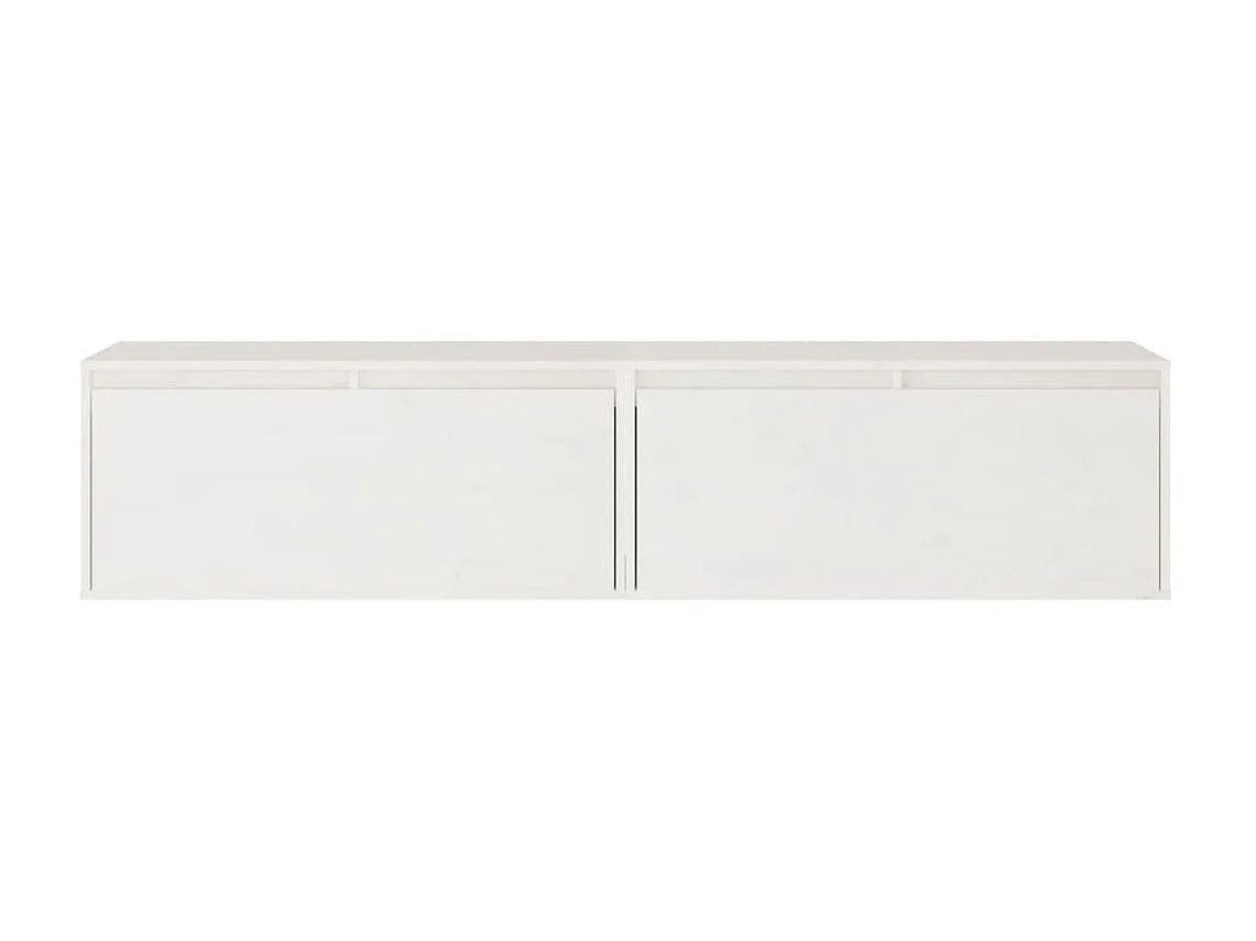 Armários de parede 2 pcs 80x30x35 cm pinho maciço branco PT859347