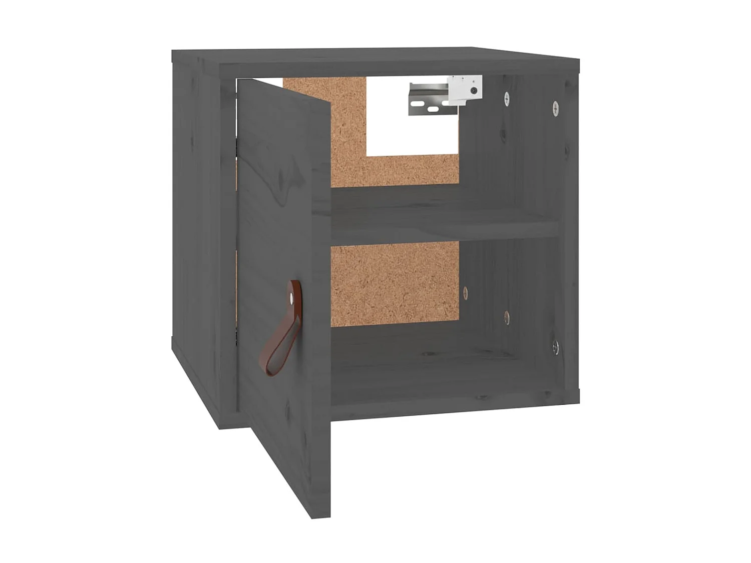 Armoire murale Gris 31,5x30x30 cm Bois de pin massif OLA1926