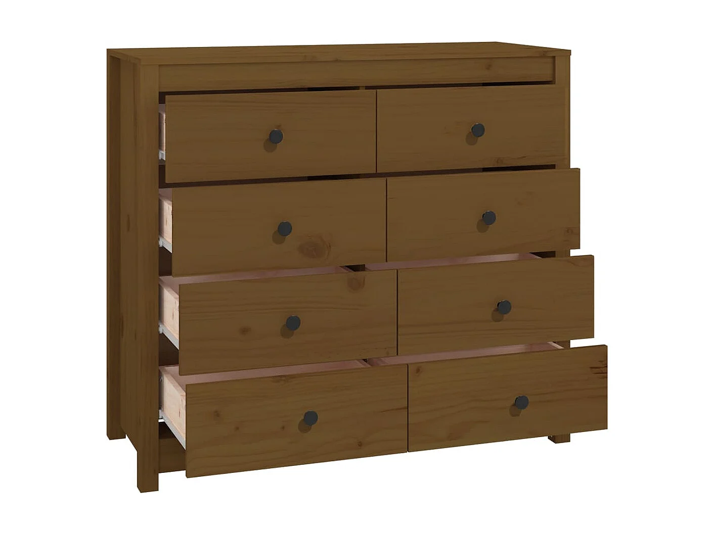 Armoire latérale Marron Miel 100x40x90 cm Bois de pin massif SBC8874