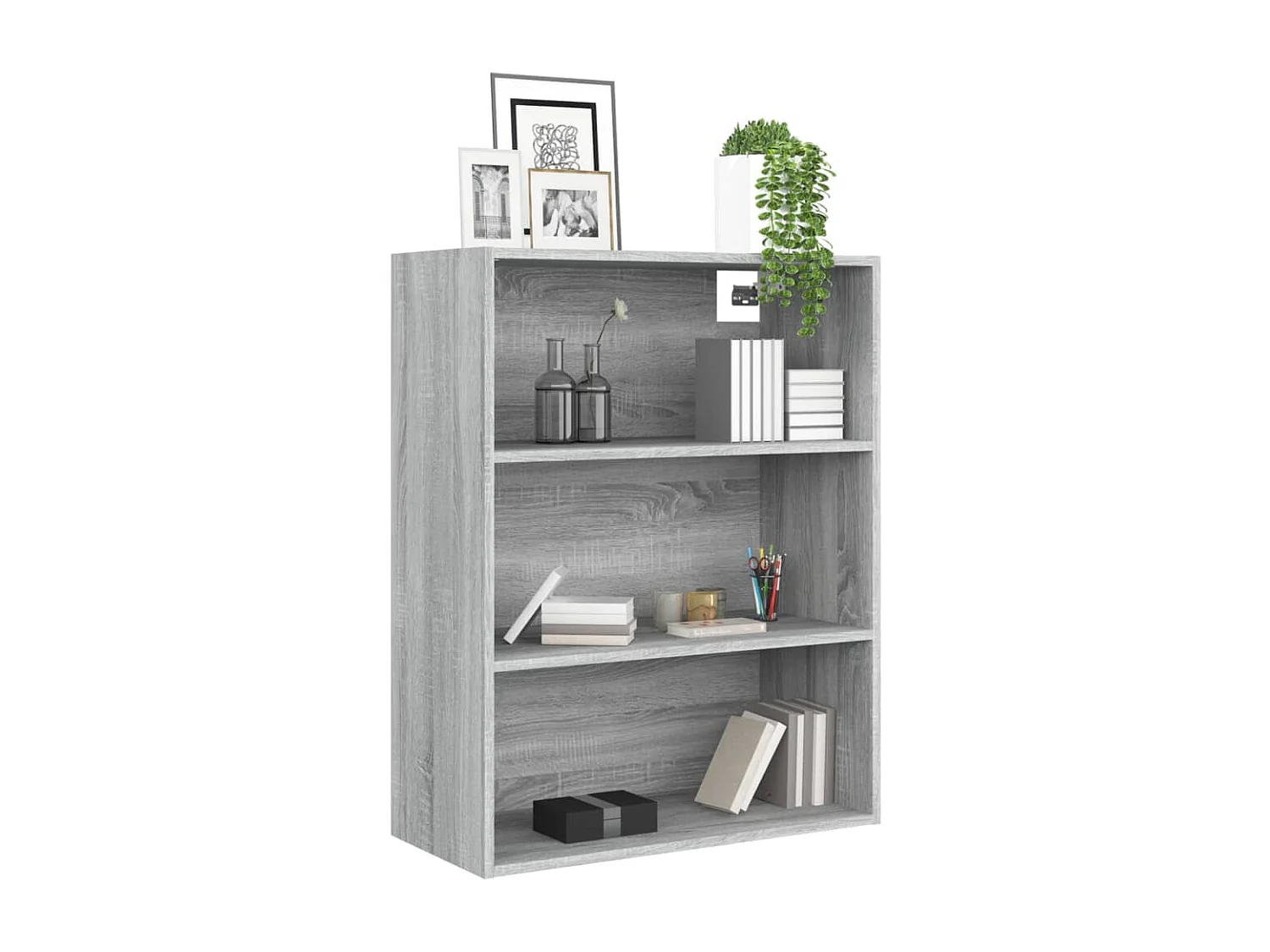 Armoire murale suspendue Sonoma gris 69,5x32,5x90 cm QWE27605