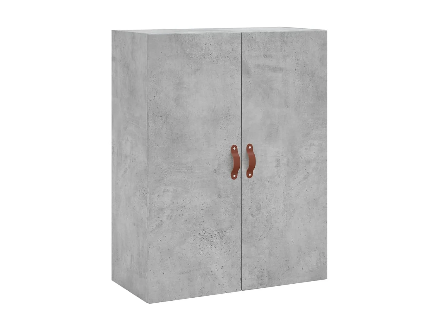 2 pcs Armoires murales gris béton 69,5x34x90 cm OIU76392