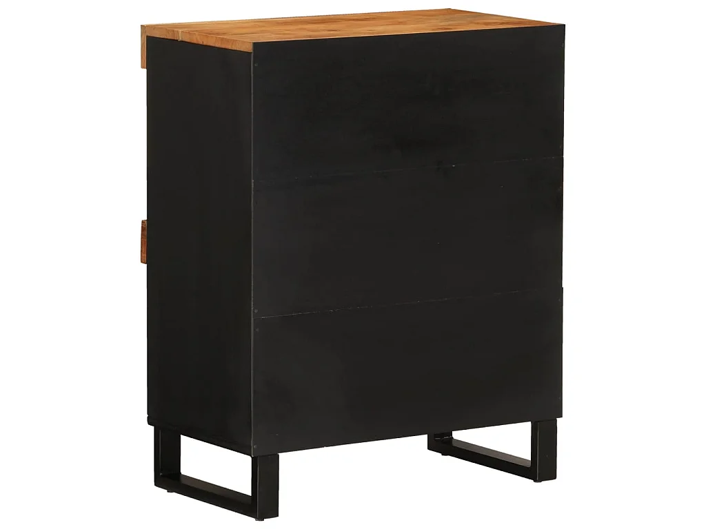 Armoire latérale 60x33x75 cm bois massif d'acacia SBC8486