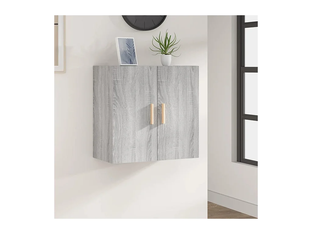 Armoire murale Sonoma gris 60x30x60 cm Bois d'ingénierie OLA3381