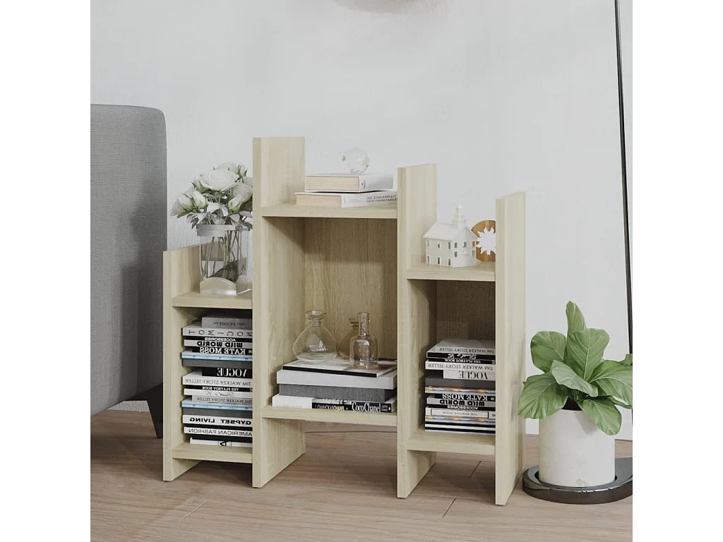 Armario auxiliar madera contrachapada roble Sonoma 60x26x60 cm ES779737