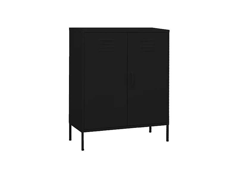 Armário de arrumação aço 80x35x101,5 cm preto PT768291