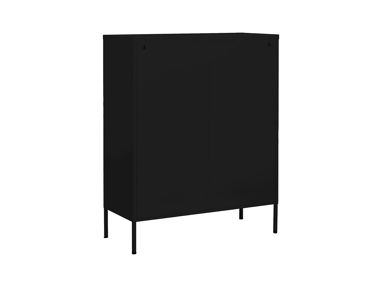 Armário de arrumação aço 80x35x101,5 cm preto PT768291