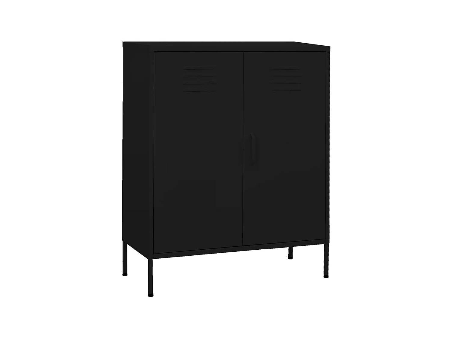 Armoire de rangement Noir 80x35x101,5 cm Acier SBC3521