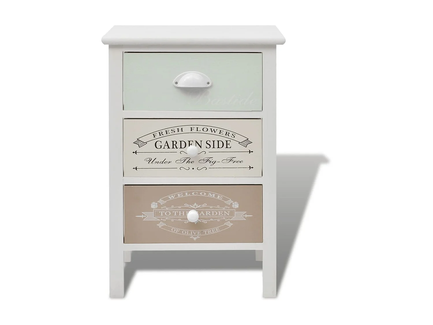 Armário arrumos estilo francês 3 gavetas madeira PT217301