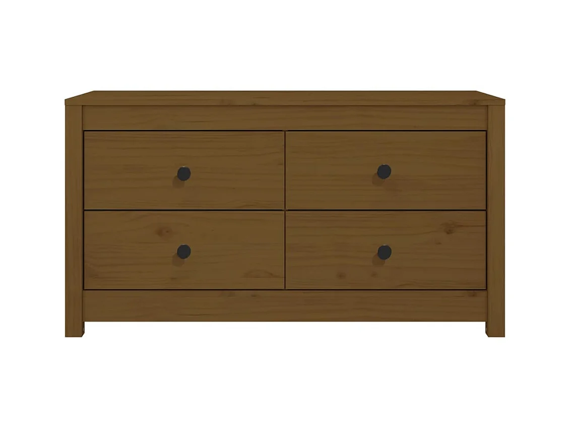 Armário de apoio 100x40x54 cm pinho maciço castanho mel PT225057