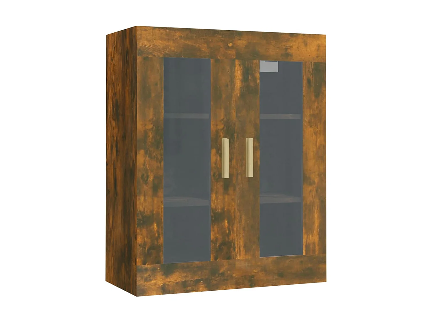 Armoire murale suspendue Chêne fumé 69,5x34x90 cm QWE58857