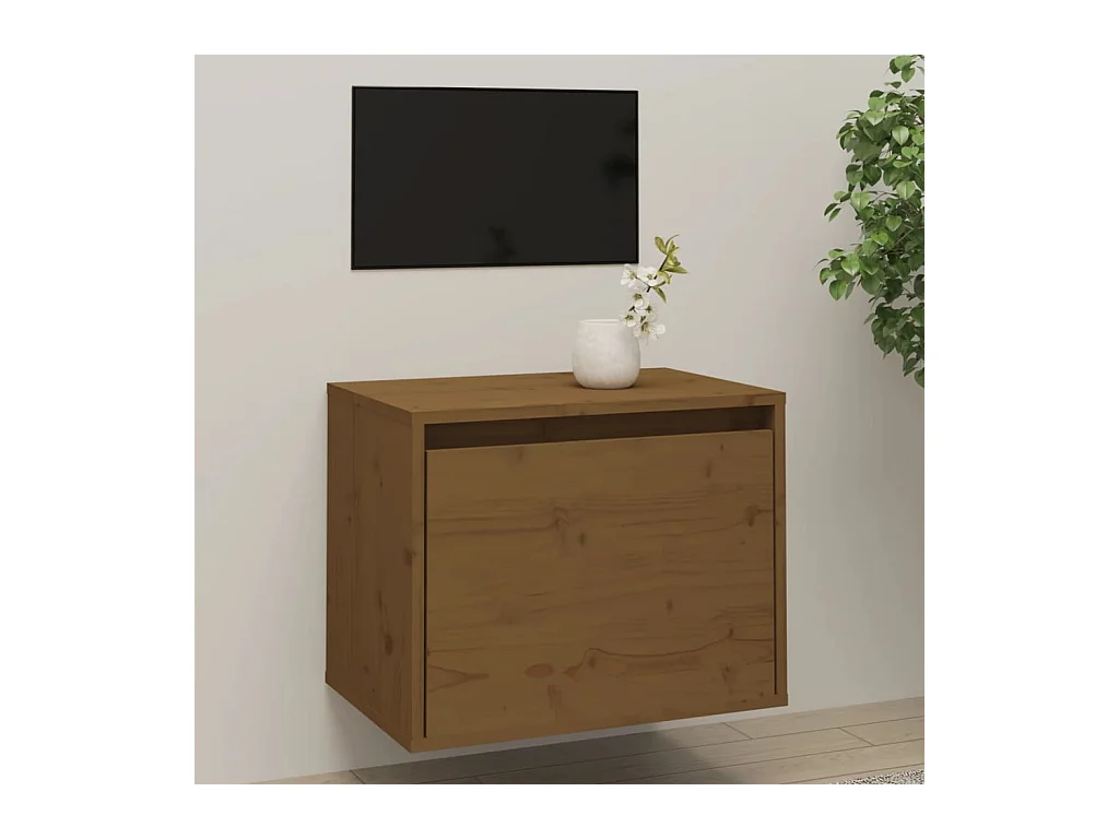 Armoire murale Marron miel 45x30x35 cm Bois de pin massif OLA8980