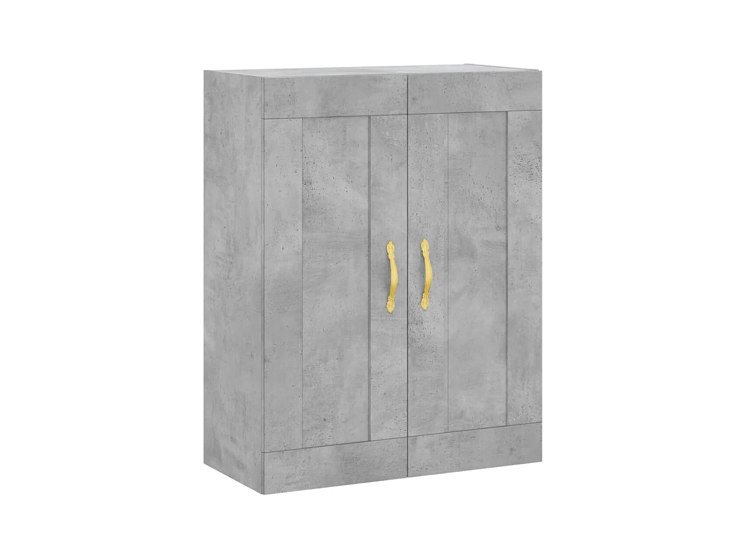 Móveis de parede 2 pcs derivados de madeira cinzento cimento PT144302