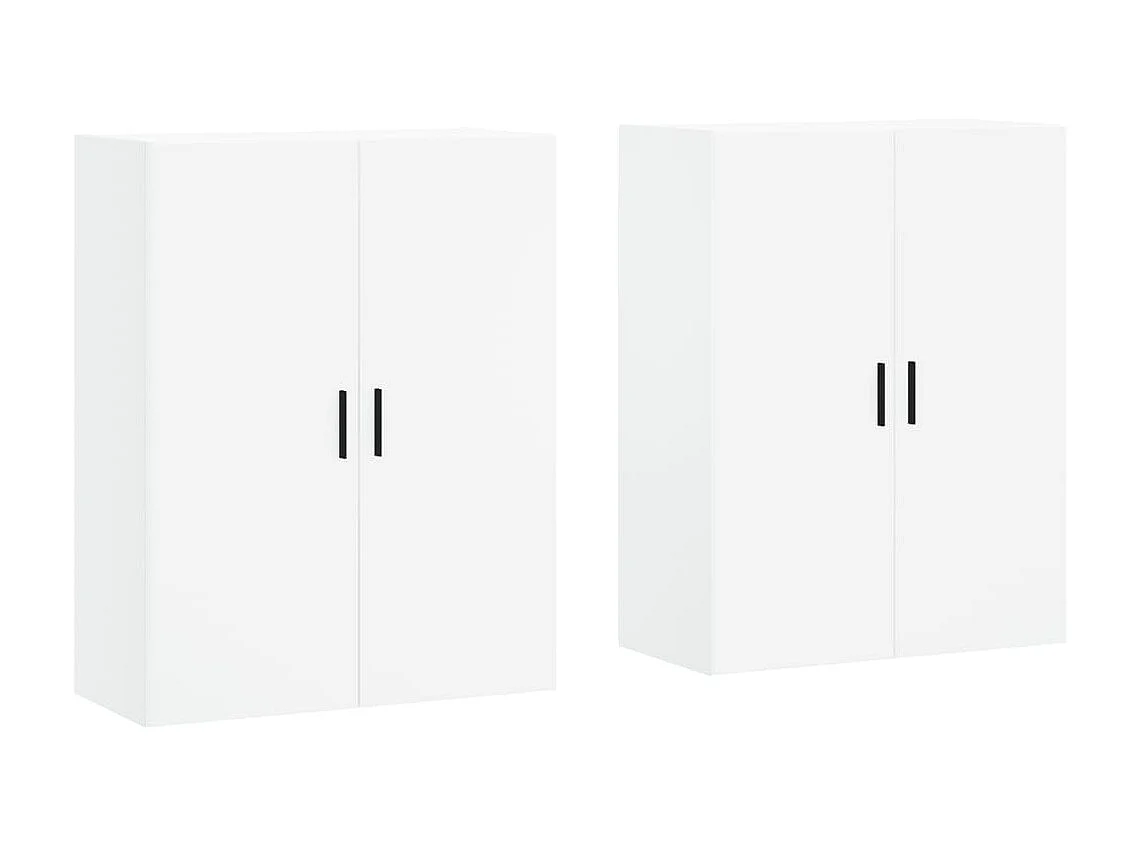 Armarios de pared 2 unidades blanco 69,5x34x90 cm ES977800