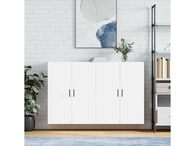 Armários de parede 2 pcs 69,5x34x90 cm branco PT393663