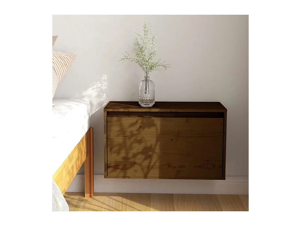 Armoire murale Marron miel 60x30x35 cm Bois de pin massif OLA6810