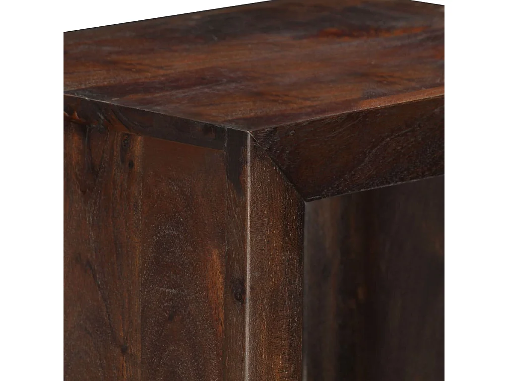 Armario consola de madera maciza de acacia 40x30x110 cm ES853419