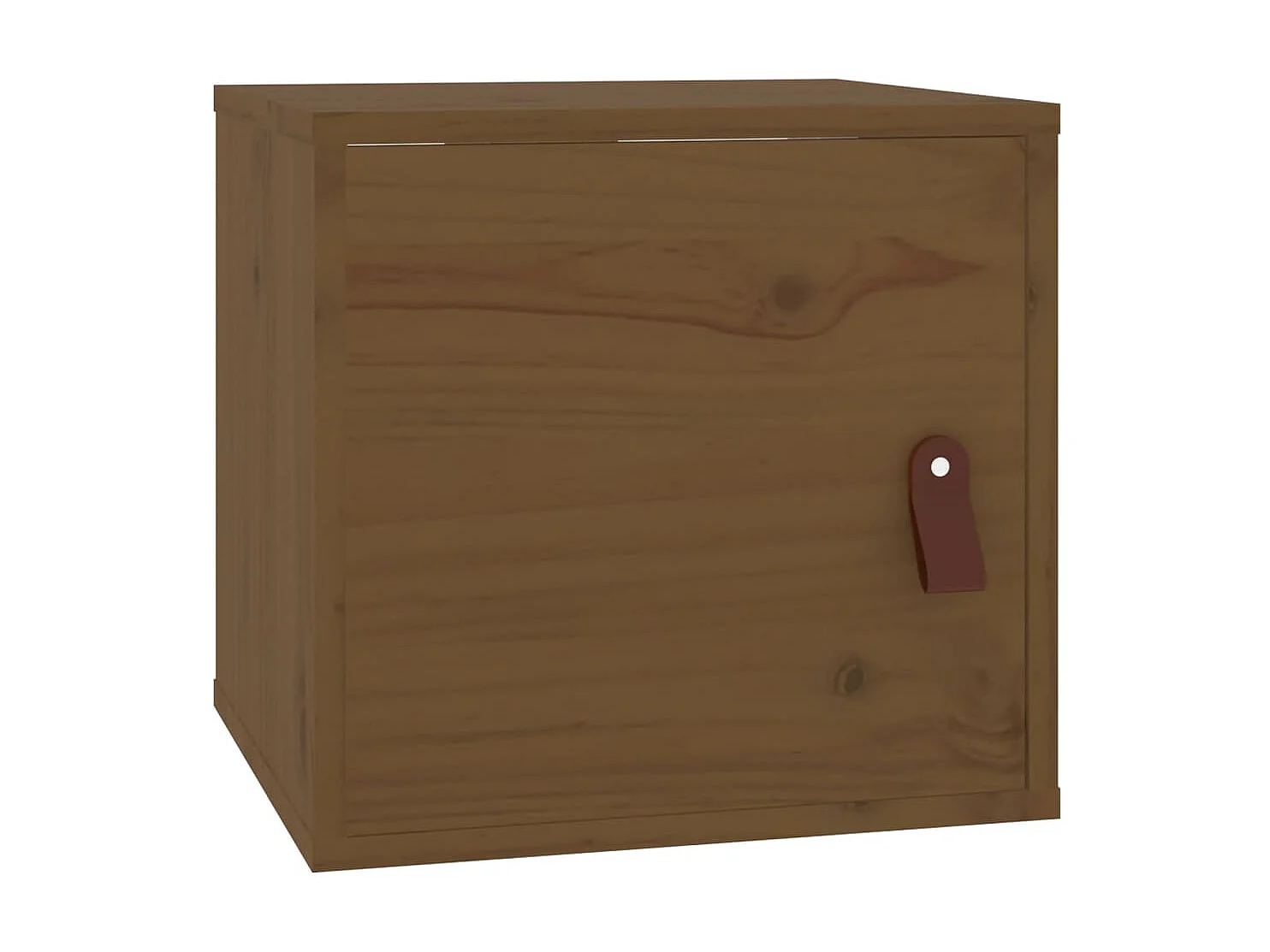 Armoires murales 2 pcs Marron miel 31,5x30x30 cm Bois pin massif OLA8819