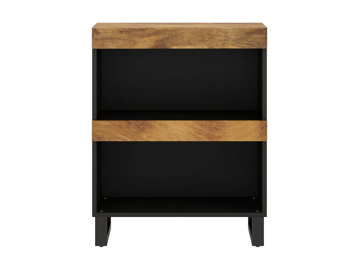 Armario auxiliar madera maciza de mango 60x33x75 cm ES874691