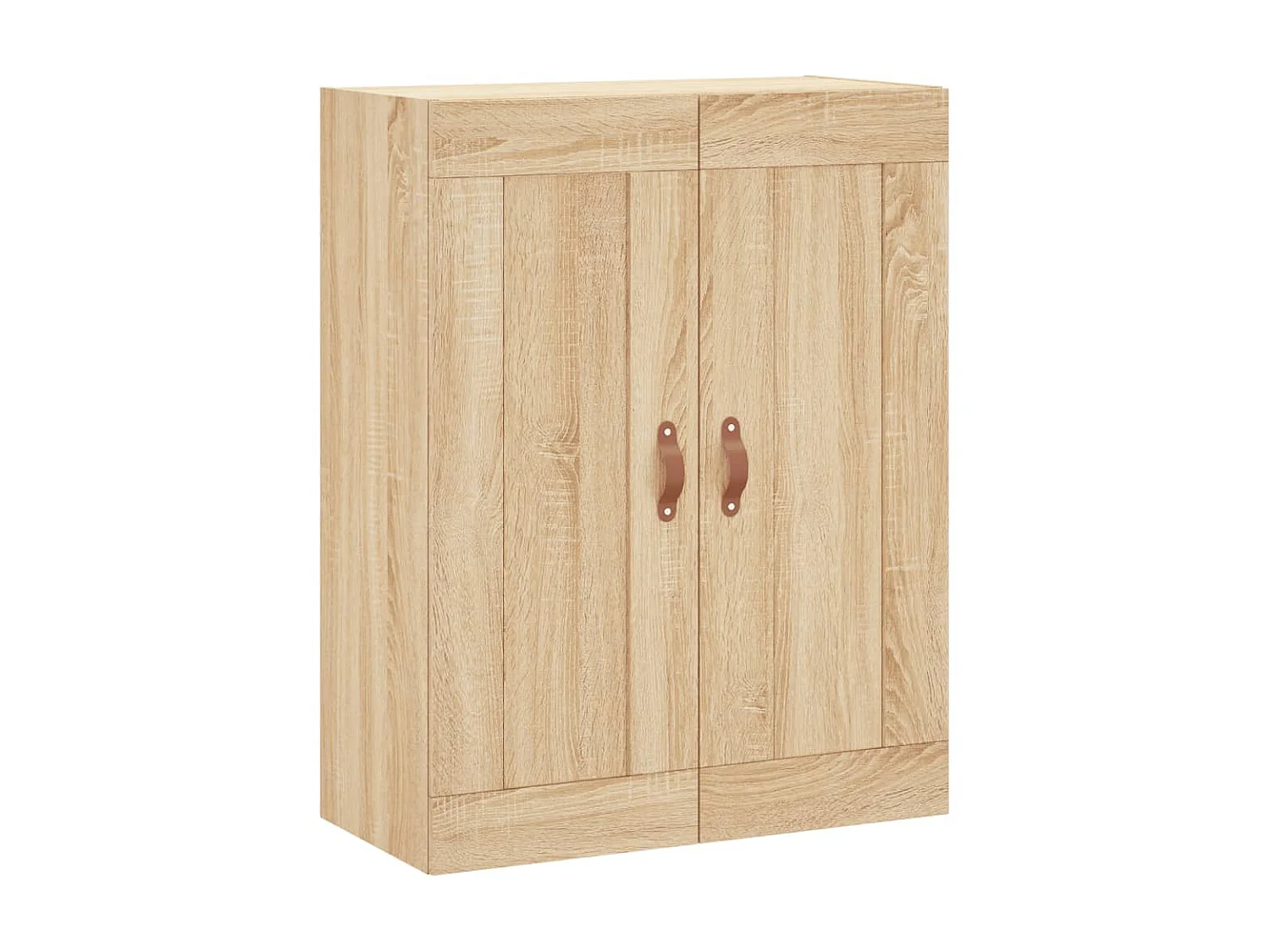 lot de 2 Armoires murales chêne sonoma bois d'ingénierie QWE94263