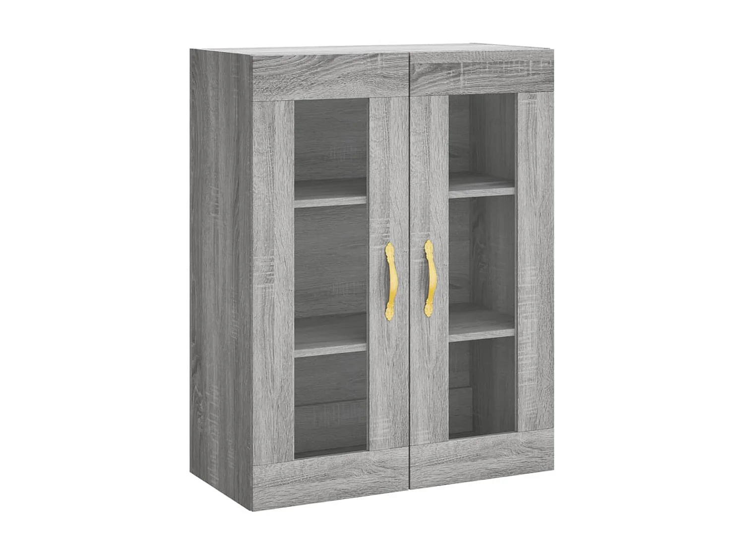 Armarios de pared 2 uds madera de ingeniería gris Sonoma ES650484