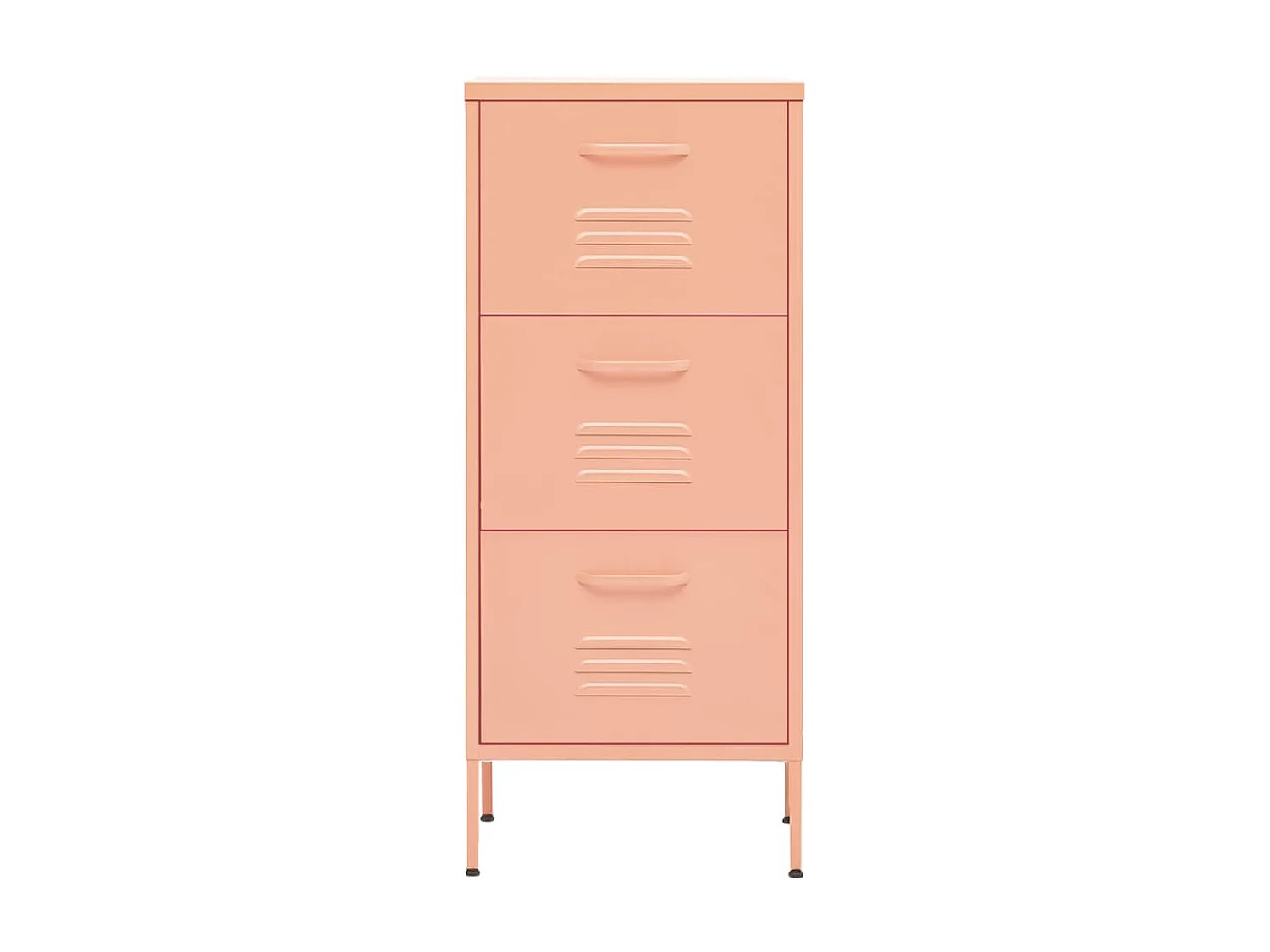 Armário de arrumação aço 42,5x35x101,5 cm rosa PT303036
