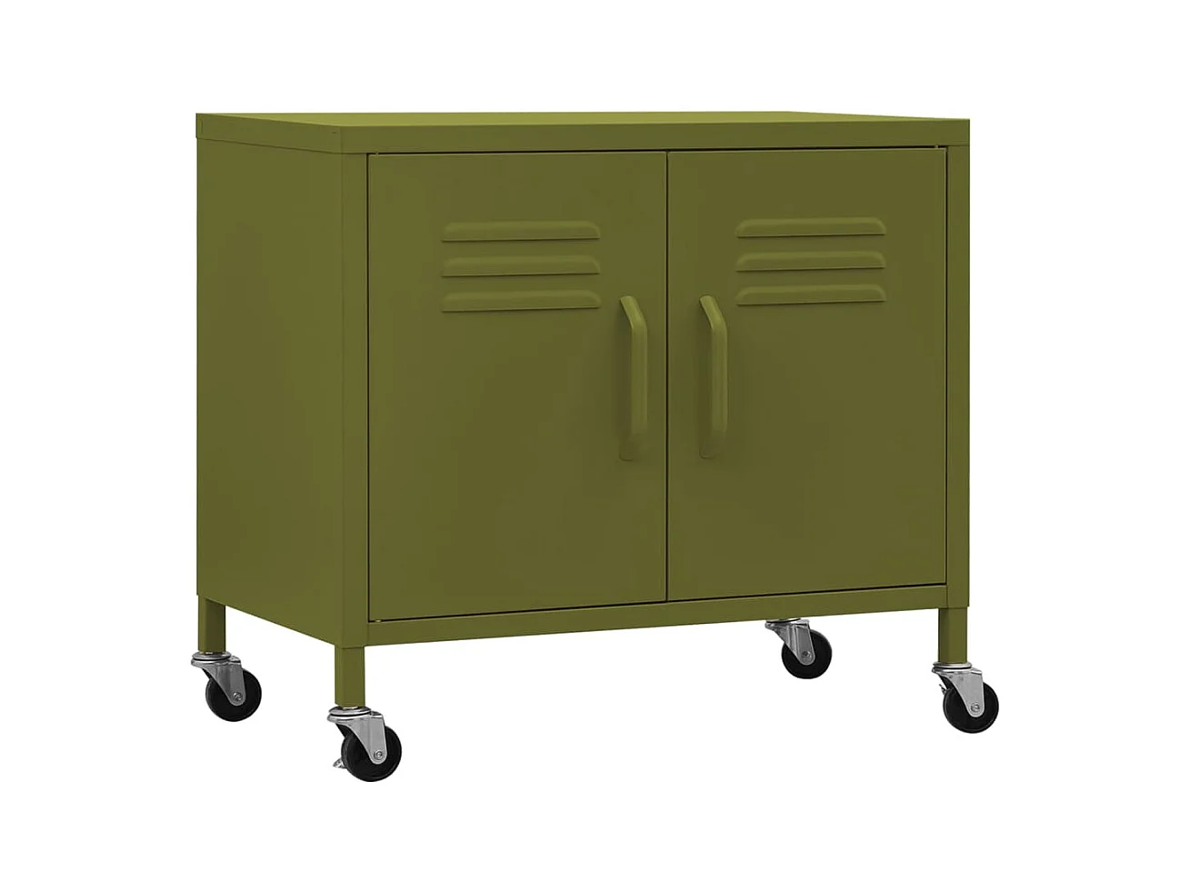 Armario de almacenamiento acero verde oliva 60x35x56 cm ES530251