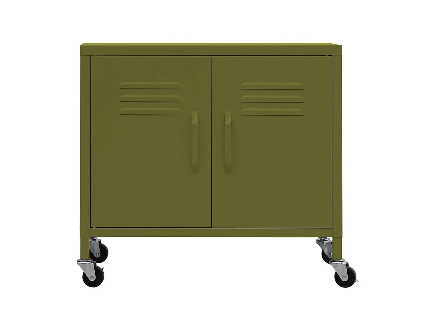 Armario de almacenamiento acero verde oliva 60x35x56 cm ES530251
