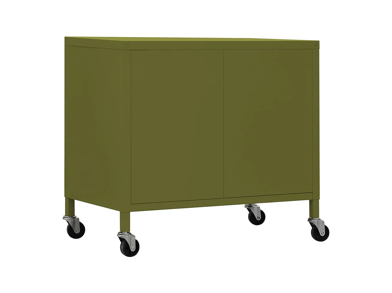 Armario de almacenamiento acero verde oliva 60x35x56 cm ES530251