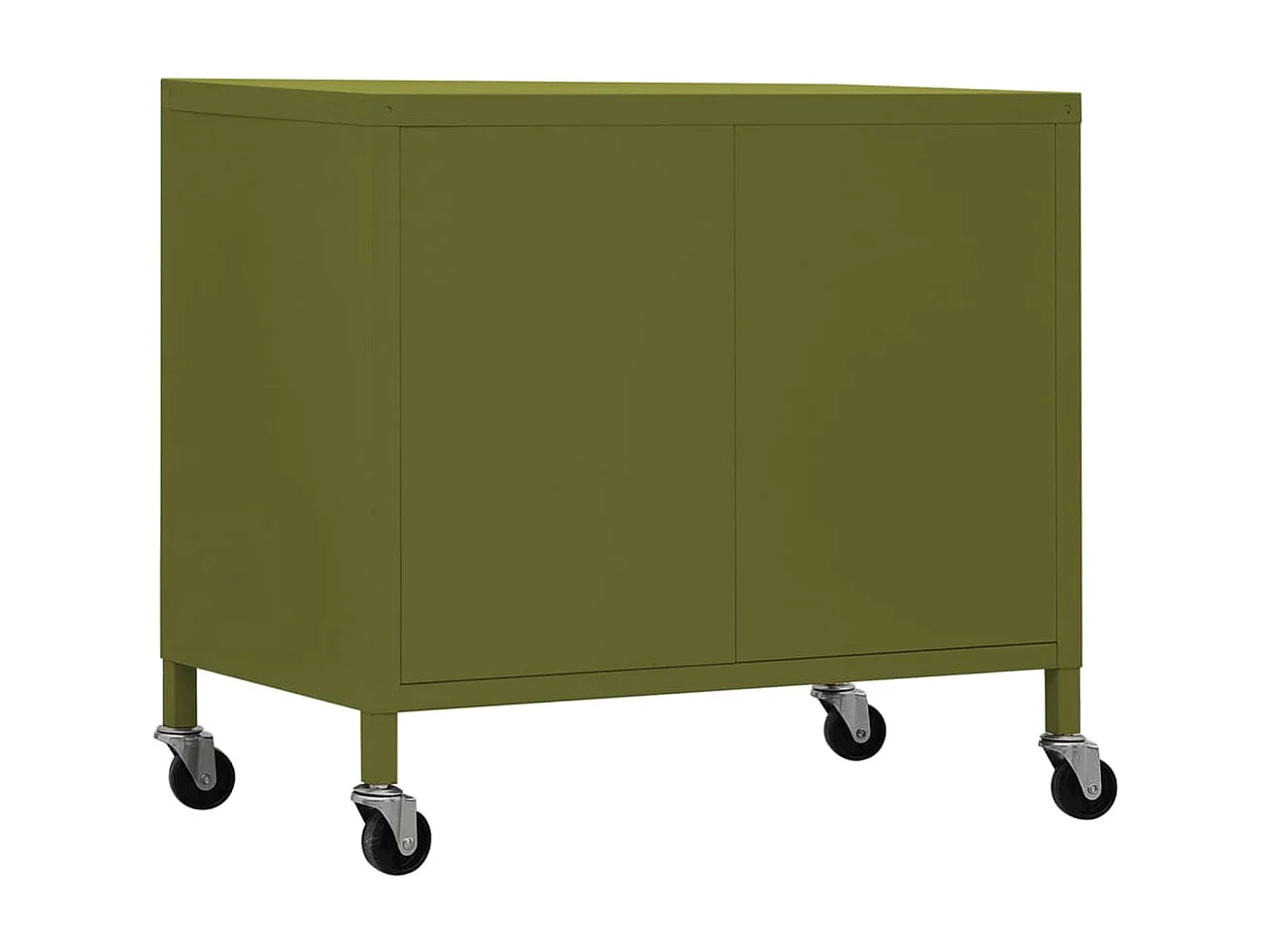 Armario de almacenamiento acero verde oliva 60x35x56 cm ES530251