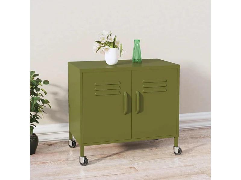 Armoire de rangement Vert olive 60x35x56 cm Acier SBC2215