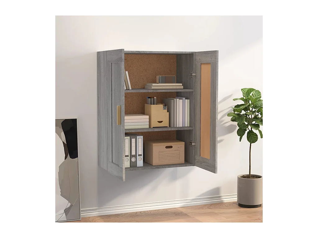 Armoire murale Sonoma gris 69,5x32,5x90 cm Bois d'ingénierie OLA1242