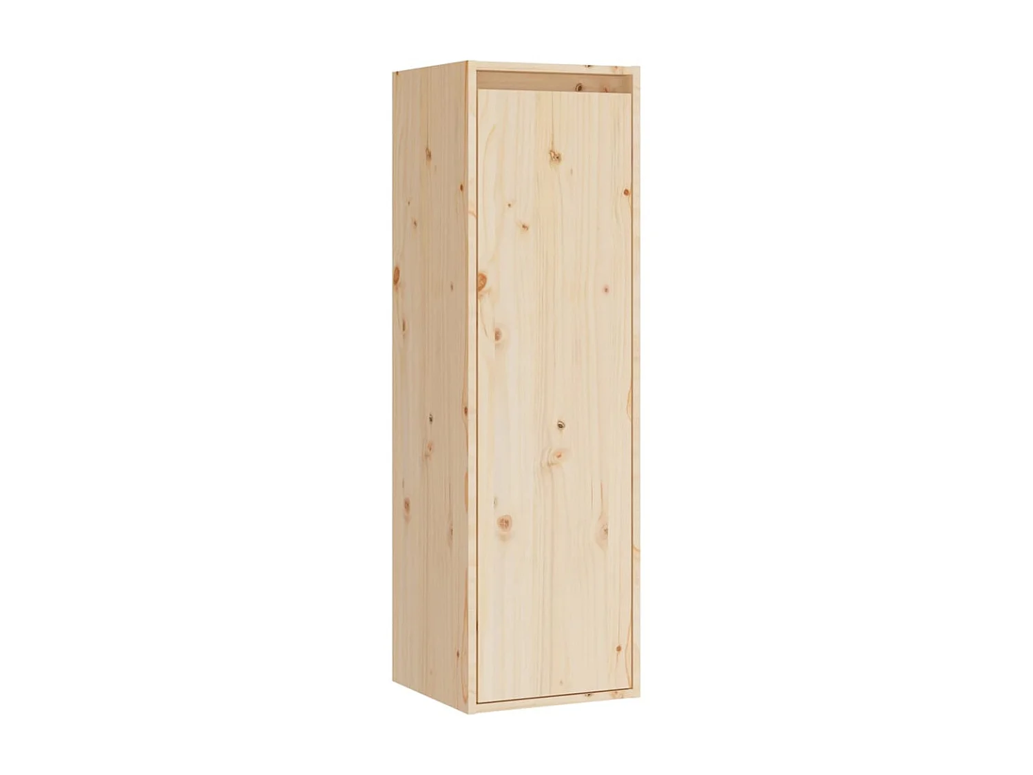 Armario de pared 2 unidades madera maciza de pino 30x30x100 cm ES302132