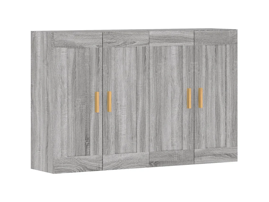 Móveis de parede 2 pcs derivados de madeira cinzento sonoma PT291854
