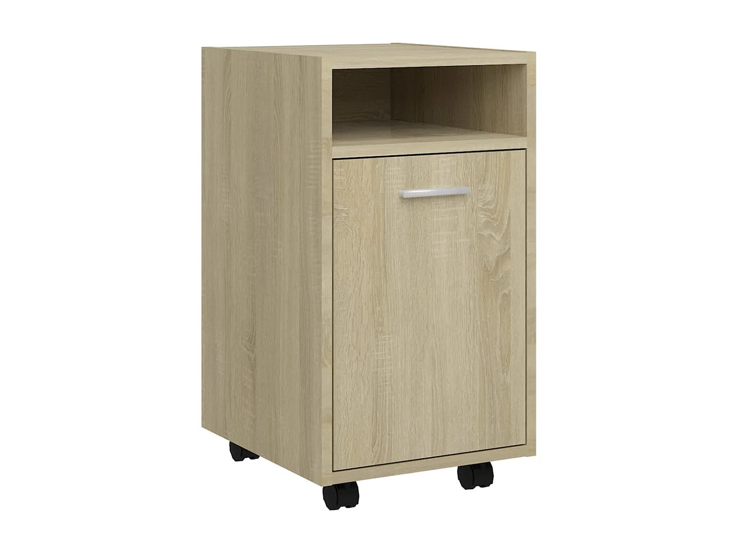 Armoire latérale avec roues Chêne Sonoma 33x38x60 cm Aggloméré SBC6242
